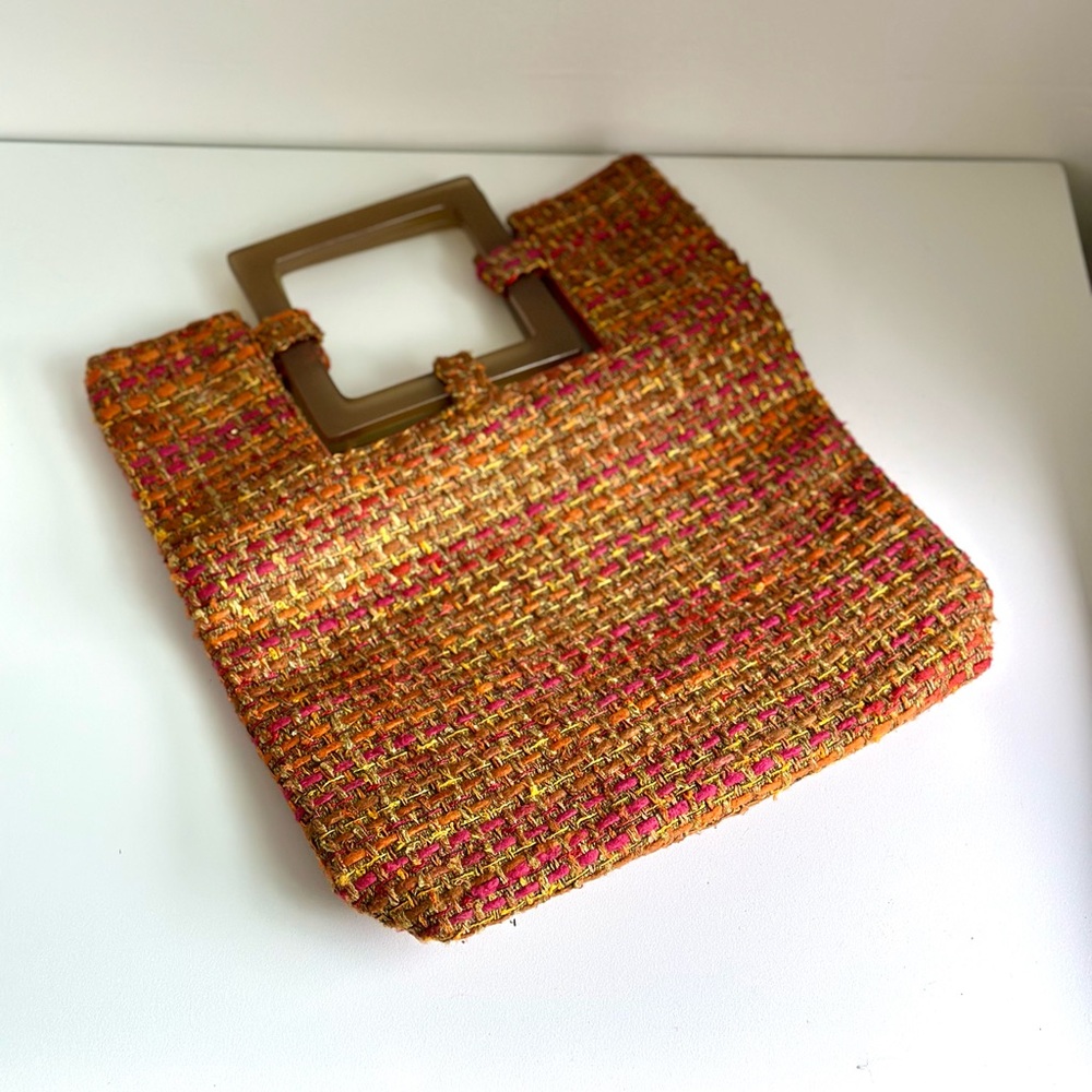 Vintage 90s Lucite Handle Handbag